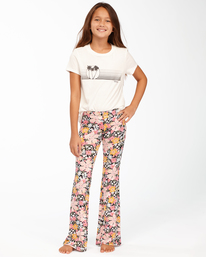 0 Tell Me - Pantalon flare pour Fille Noir Z8PV02BIF1 Billabong