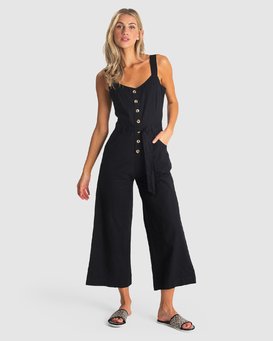 billabong black jumpsuit