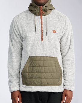 half zip letter striped hoodie