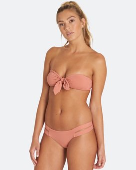 Sol Searcher Knot Me Bandeau Bikini Top  H3ST54BIMU
