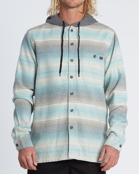 billabong hooded flannel