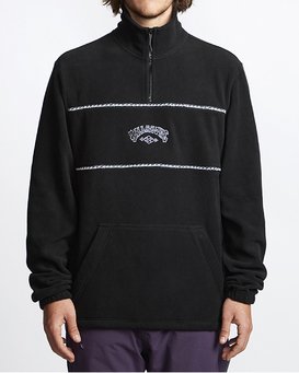 black quarter zip fleece
