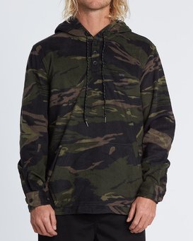 hooded fleece shirt