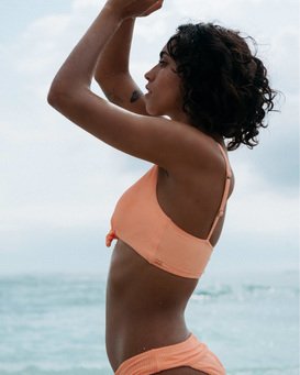 Under The Sun - Rib Knit Cropped Tank Bikini Top for Women  S3ST32BIP0