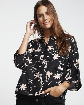 Isa Island - Oversized Button Down Shirt for Women  S3TP07BIP0