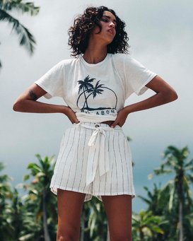 Come At Me - Striped Shorts for Women  S3WK08BIP0