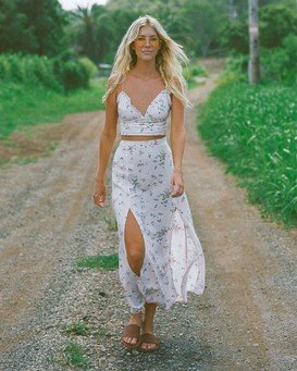 Salty Blonde Peachy Keen&nbsp; - Maxi Skirt for Women  U3SK30BIF0