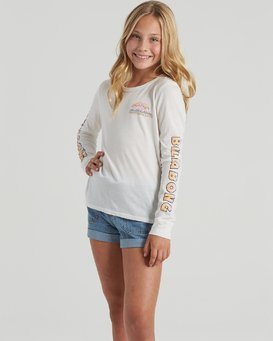 Happy Trails - Long Sleeve Shirt for Girls  U8LS04BIF0