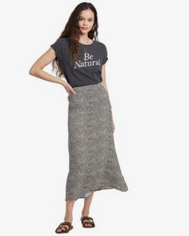 Flirty Daze - High Waist Midi Skirt for Women  V3SK01BIW0