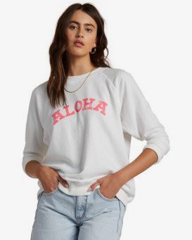 womens long white sweatshirt