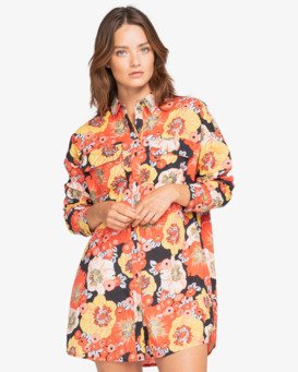 After Beach - Long Sleeve Beach Coverup for Women  W3OS06BIP1