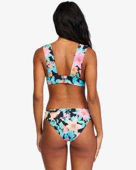 Tropic Time Plunge - Recycled Reversible Bikini Top for Women  X3ST17BIS1