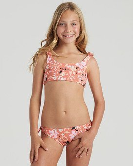 Billabong Girls Big Hanky Tie Two Piece Swim Set