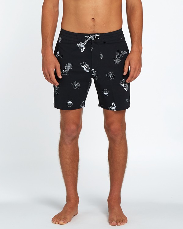 0 Sean Morris Lo Tides 17" Boardshort Black H1BS24BIP8 Billabong