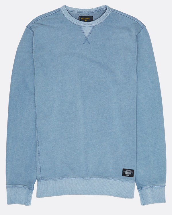 0 Wave Washed Crew Fleece Blue H1FL03BIP8 Billabong