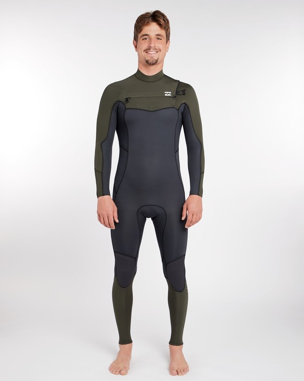 0 3/2 Furnace Absolute Chest Zip Gbs Wetsuit Green L43M09BIF8 Billabong