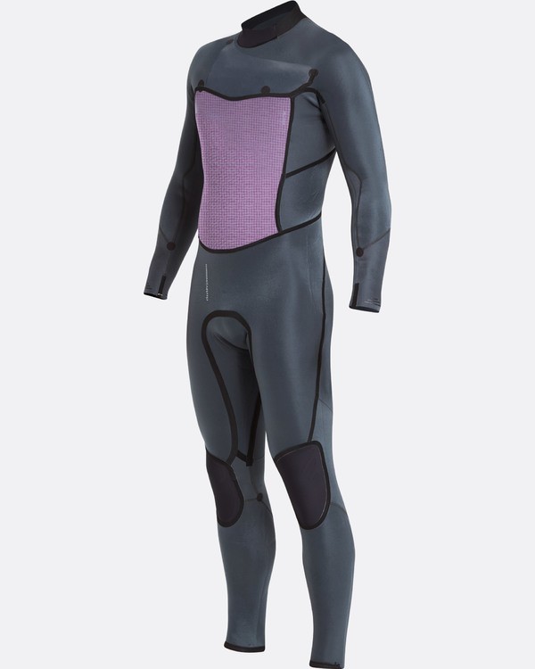 0 5/4 Furnace Absolute X Chest Zip Fullsuit Wetsuit Gray L45M07BIF8 Billabong