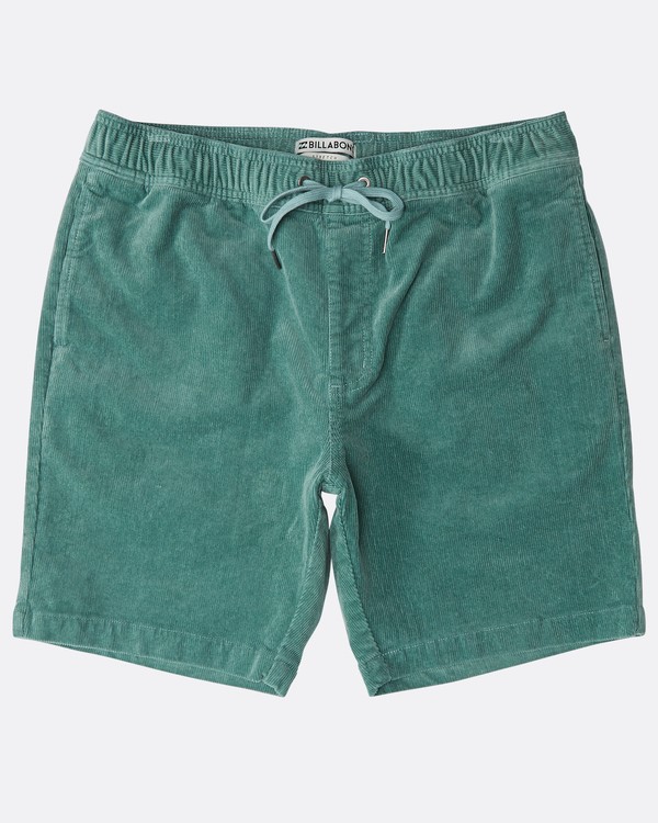 0 Larry Layback Corduroy Shorts Green N1WK18BIP9 Billabong