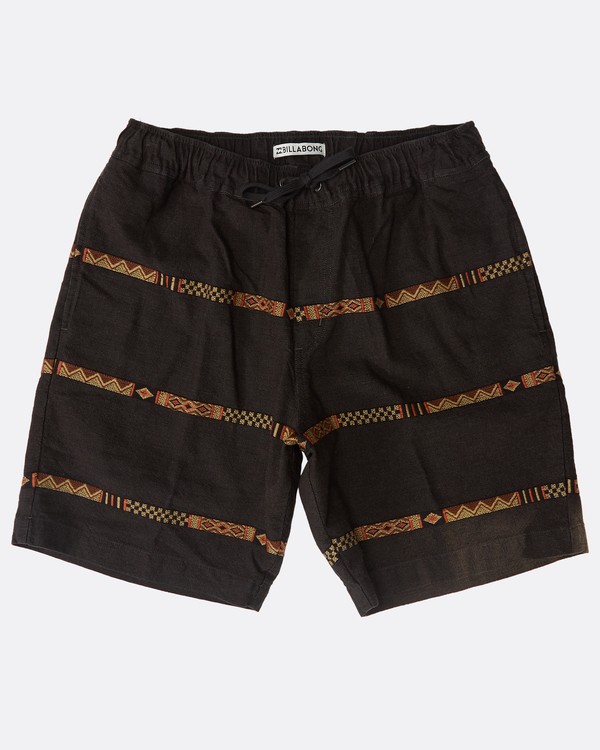 0 Larry Layback Jacquard Shorts Black N1WK27BIP9 Billabong