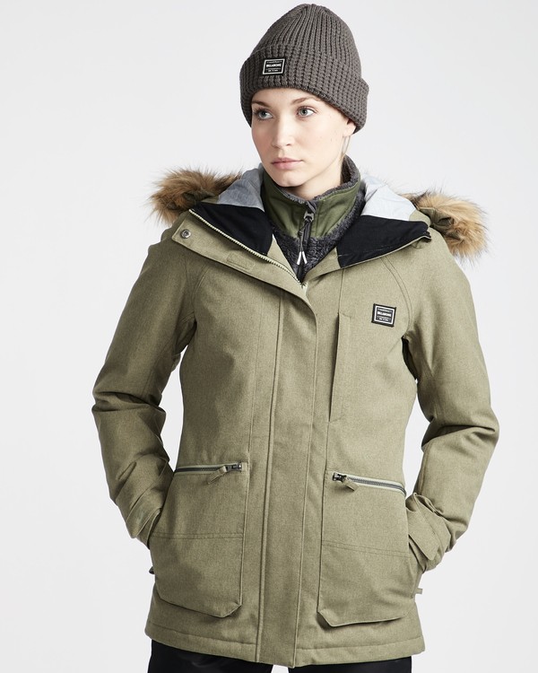 0 Into The Forest - Snow Jacket for Women Green Q6JF08BIF9 Billabong