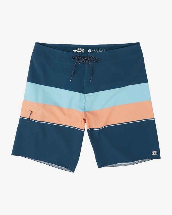 0 Momentum Airlite 19" - Performance Striped Board Shorts for Men Blue S1BS19BIP0 Billabong