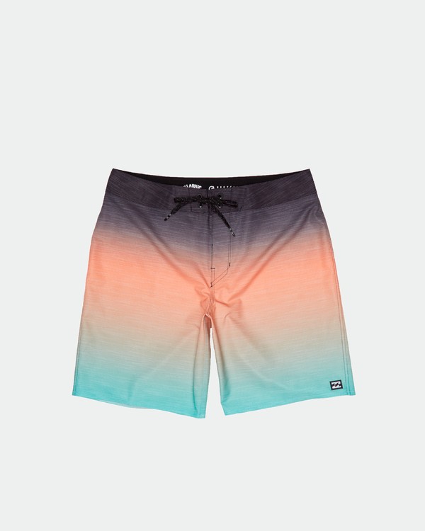 0 All Day Fade Pro 17" - Elastic Waist Board Shorts for Men Green S1BS45BIP0 Billabong