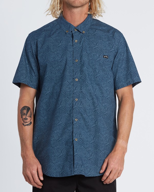 0 Sundays Mini - Short Sleeve Shirt for Men Blue S1SH04BIP0 Billabong