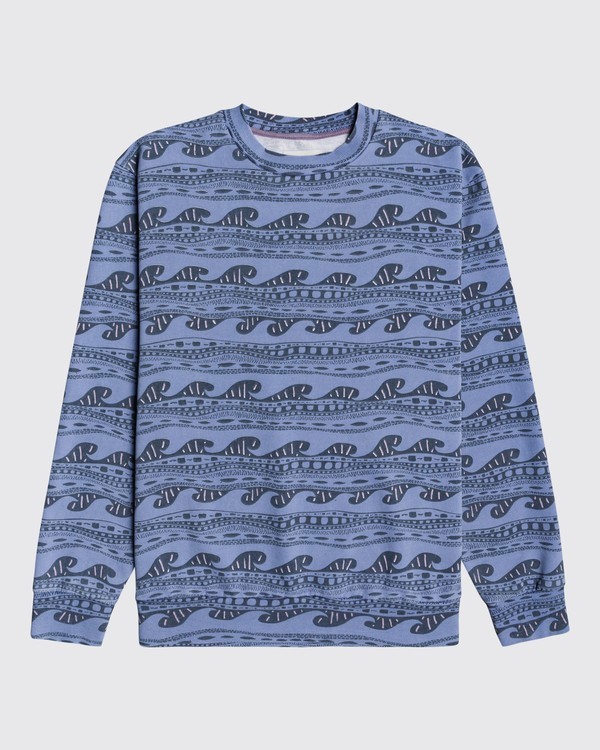0 Wave Wash Halfrack - Sweatshirt for Men Blue U1FL08BIF0 Billabong
