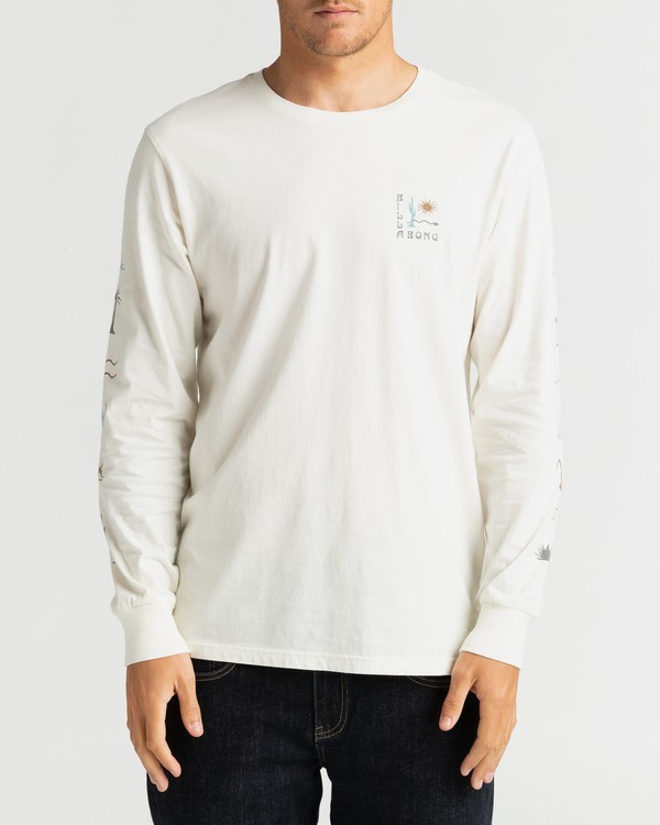 0 Hot Springs - Long Sleeve T-Shirt for Men White U1LS25BIF0 Billabong