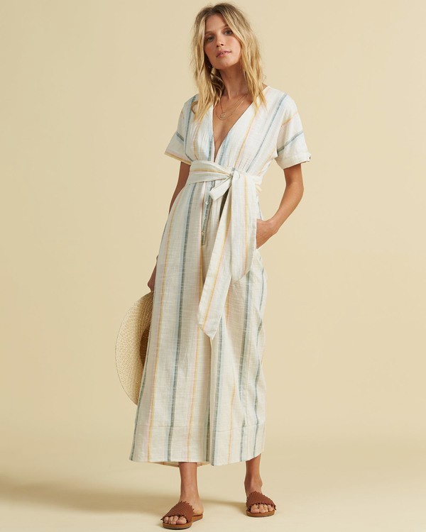 0 Salty Blonde Dream Weaver&nbsp; - Short Sleeve Jumpsuit for Women Multicolor U3PT30BIF0 Billabong