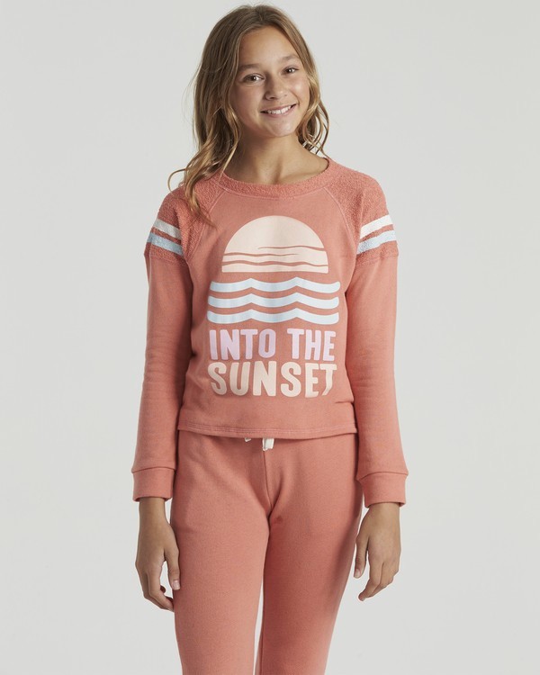 0 Lounge Life&nbsp;- Sweatshirt for Girls Orange U8CR03BIF0 Billabong