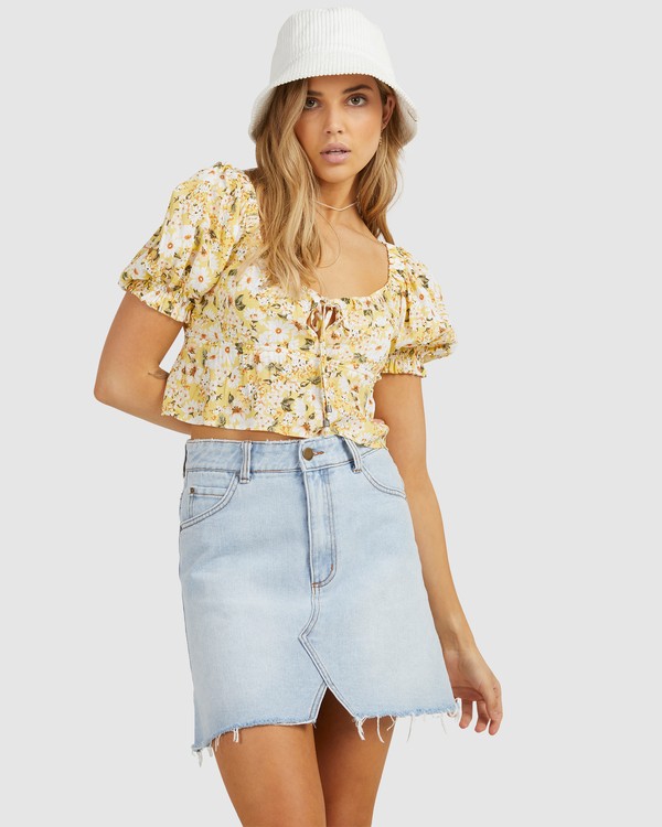 So Lucky Denim Mini Skirt | Billabong