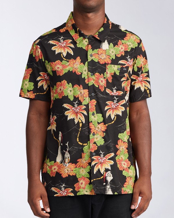0 Sundays Vacay Grinch - Short Sleeve Shirt for Men Black V1SH11BIW0 Billabong