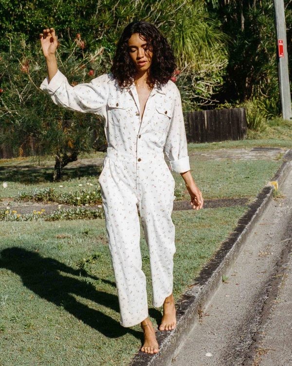 0 Just Work It - Beach Jumpsuit for Women White W3PT14BIP1 Billabong