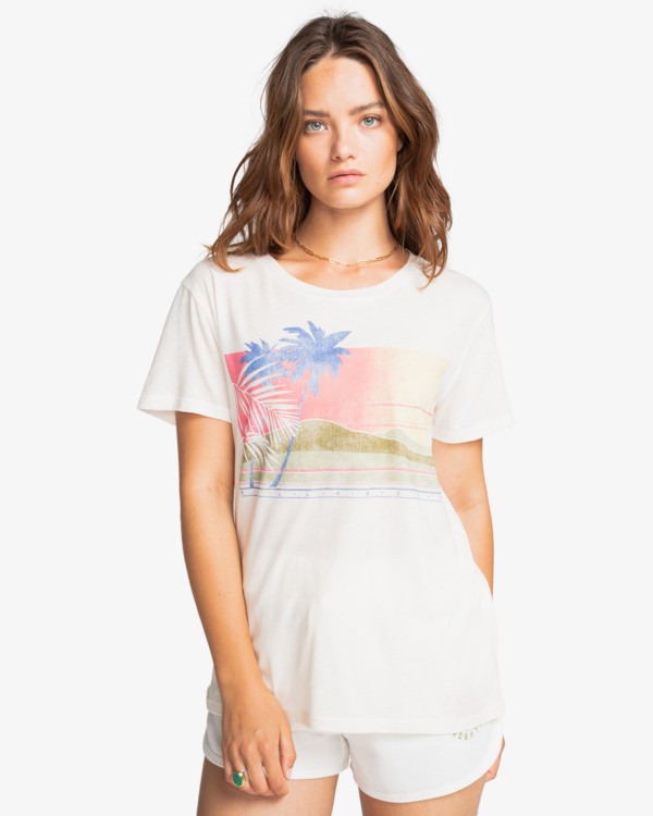 0 Sunny Days - Boyfriend T-Shirt for Women White W3SS15BIP1 Billabong