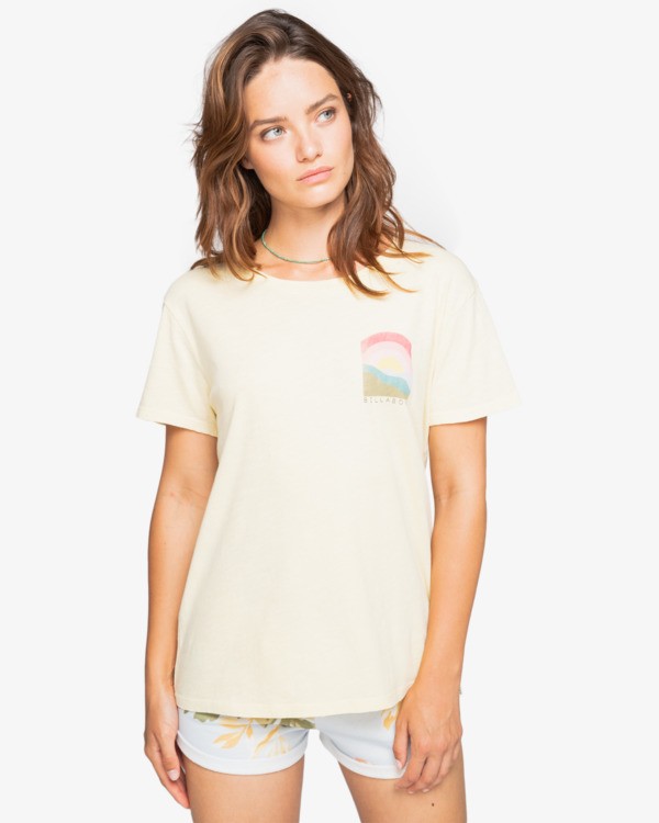 0 Rays Of Sun - Boyfriend T-Shirt for Women Yellow W3SS20BIP1 Billabong