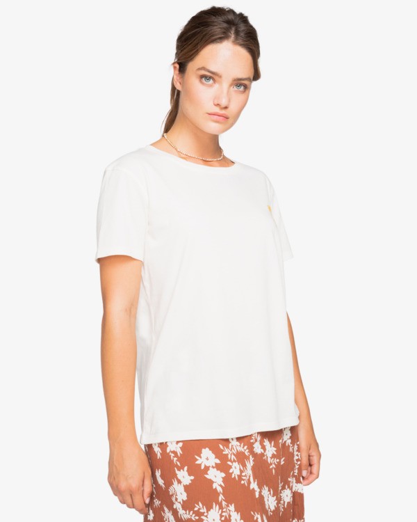 0 Follow The Sun - Boyfriend T-Shirt for Women White W3SS22BIP1 Billabong