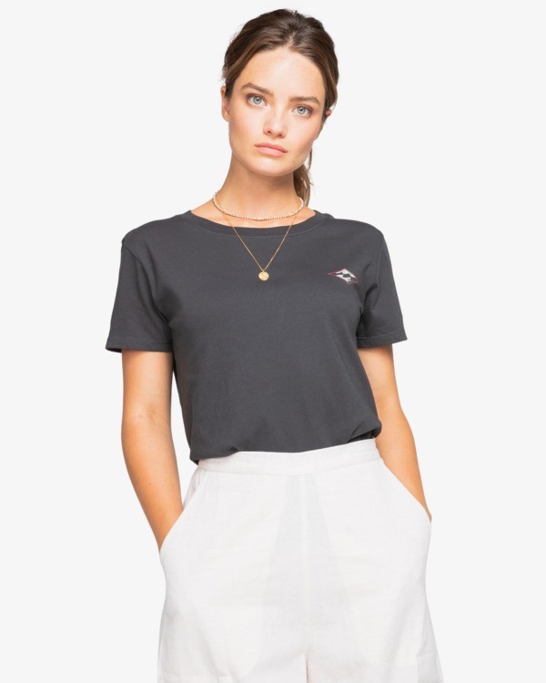 0 Flown - Boyfriend T-Shirt for Women Black W3SS23BIP1 Billabong