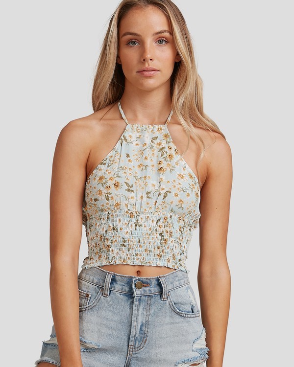 0 Del Mar - Halter Top for Women Blue W3TP51BIP1 Billabong