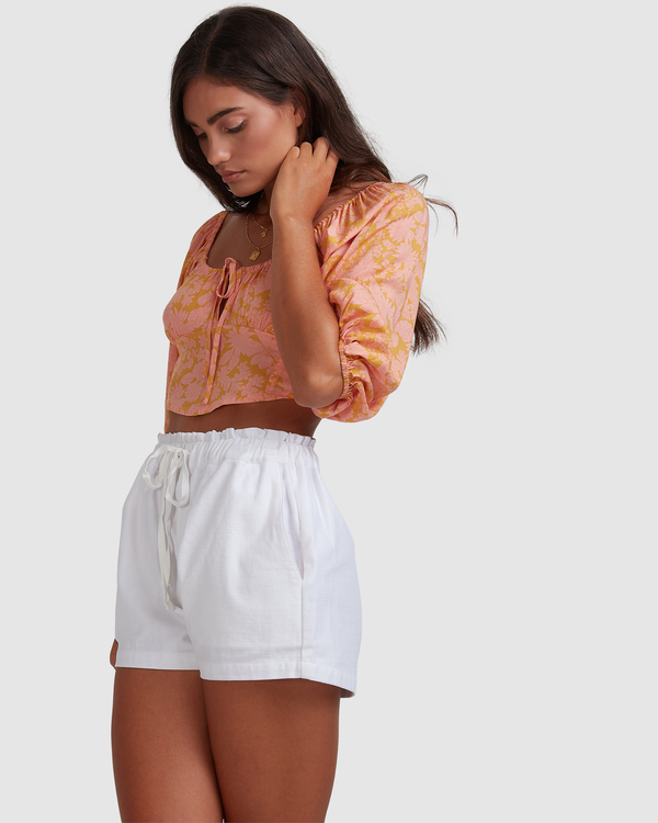0 Sunny Dayz - High Waisted Shorts for Women White W3WK30BIP1 Billabong