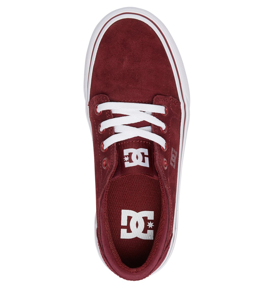 burgundy dc shoes