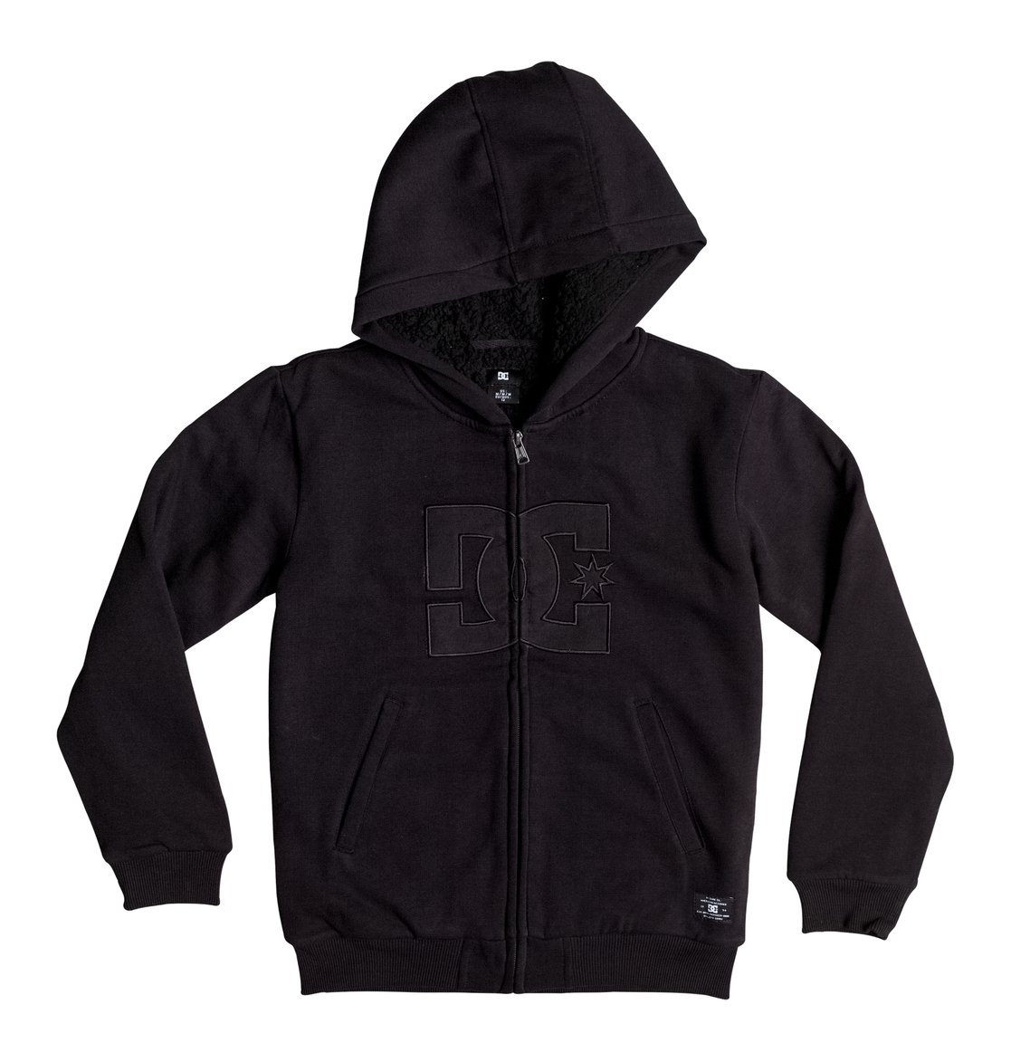 boys black zip up hoodie