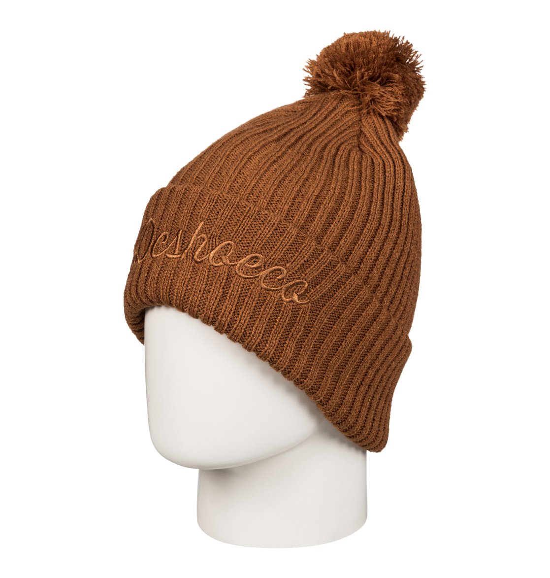 brown bobble hat