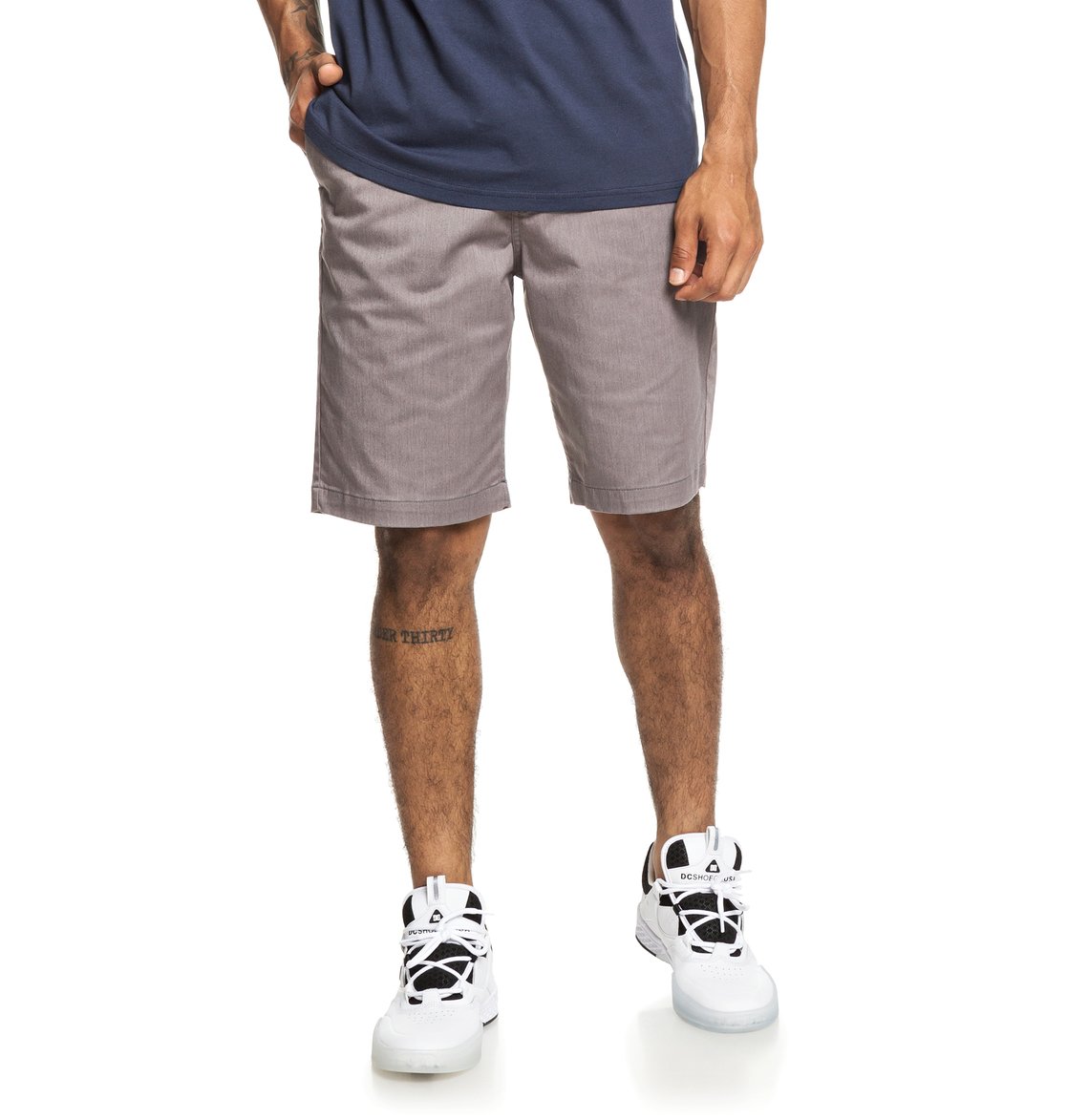 chino shorts with sneakers