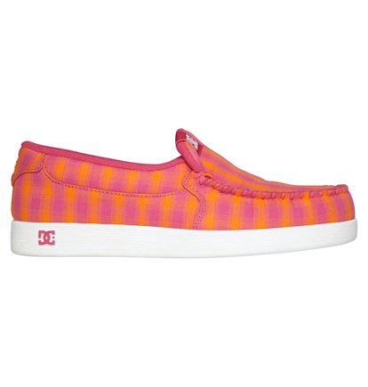 pink plaid dc shoes
