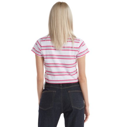 Effortless Stripe - Cropped T-Shirt for Women ADJKT03014