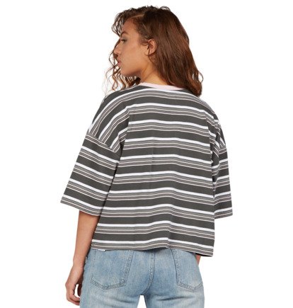 Effortless Stripe - Cropped T-Shirt for Women ADJKT03019