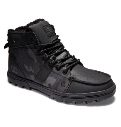 Woodland Leather Lace-up Winter Boots for Men  ADYB700033