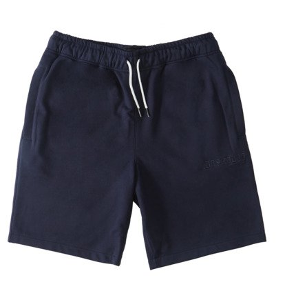 Linen-blend Shorts - Navy blue - Ladies