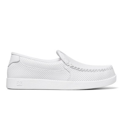 white dc slip ons